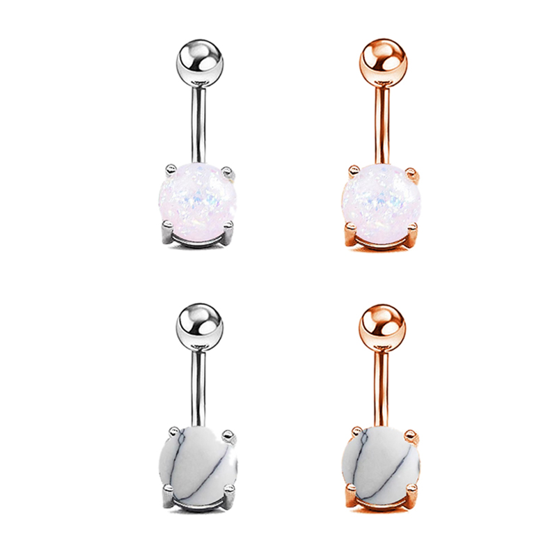 Body Jewelry For Sensitive Skin - 14G Belly Button Rings, Surgical Steel