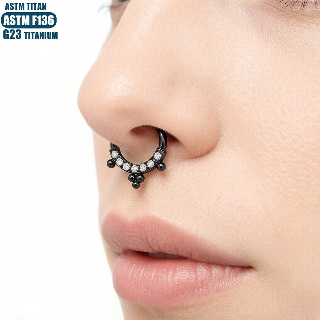 Body Jewelry For Sensitive Skin - G23 Titanium Nose Ring Piercing Hoop