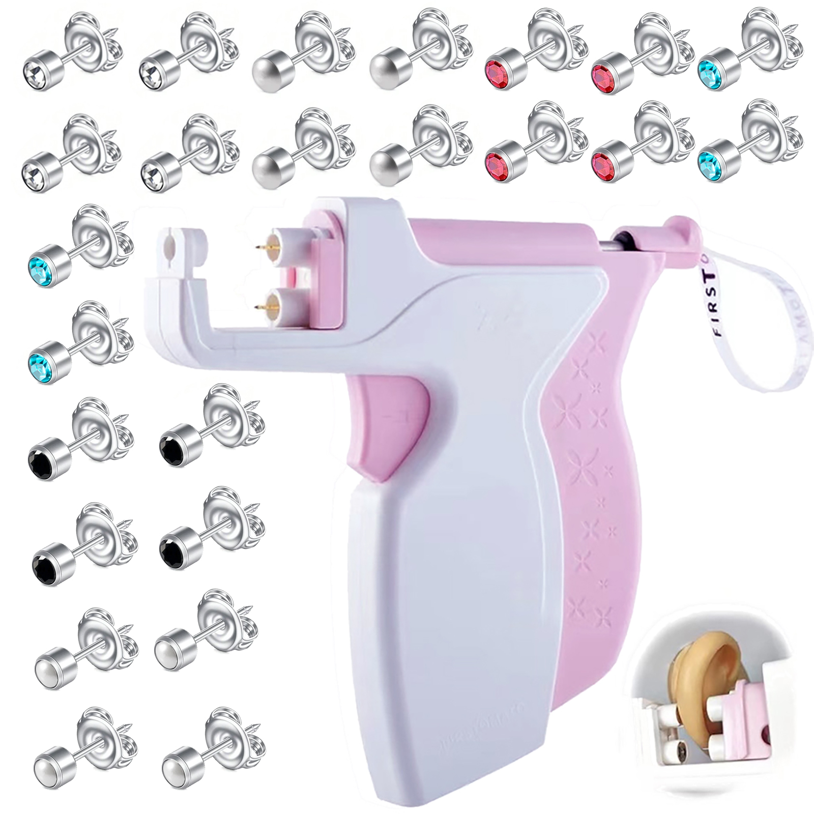 Body Jewelry Stores - T3 Ear Piercing Gun Kit Aseptic