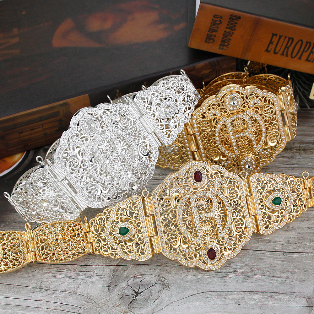 Body Jewelry Europe - Gold Color Moroccan Kaftan Belt R
