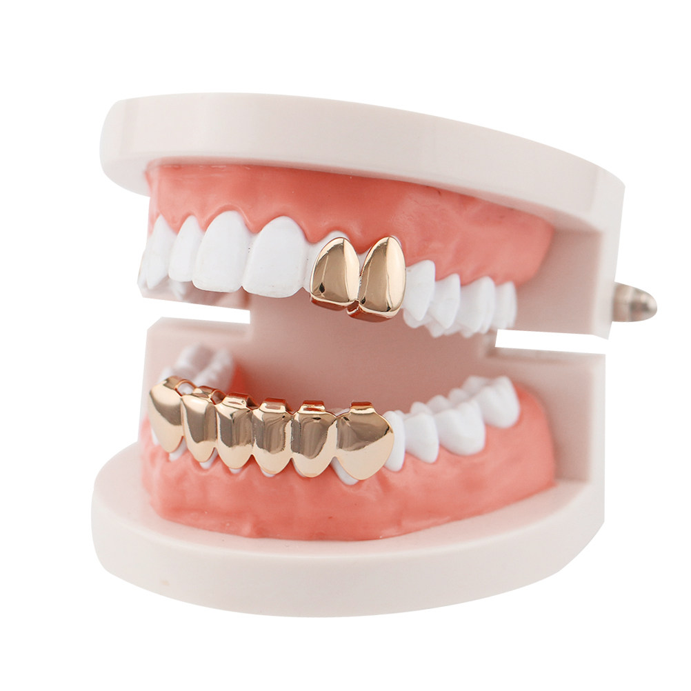 2Pcs Shiny Golden Teeth Braces - огляд і ціна Body Jewelry Videos
