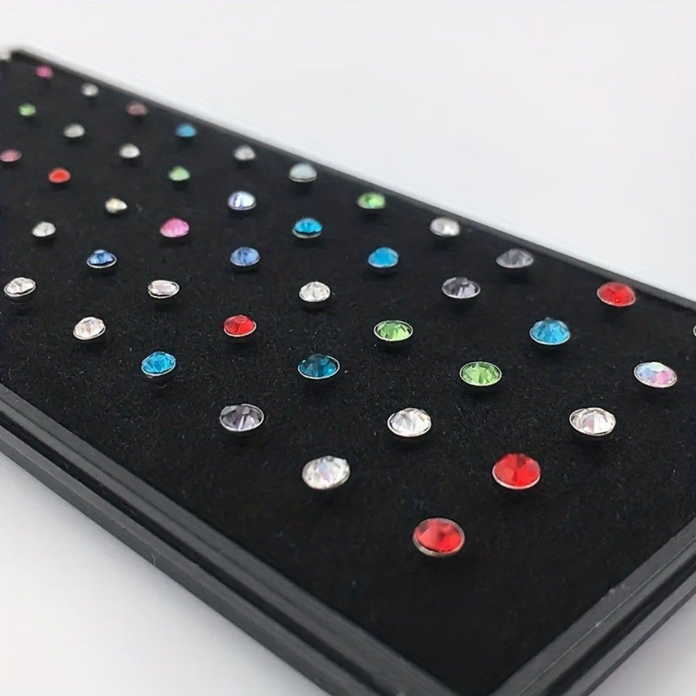 60pcs Nose Ring Set Stud Earri - огляд і ціна Body Jewelry Stores