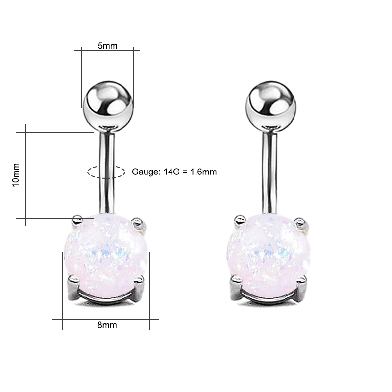 14G Belly Button Rings, Surgic - огляд і ціна Body Jewelry For Sensitive Skin