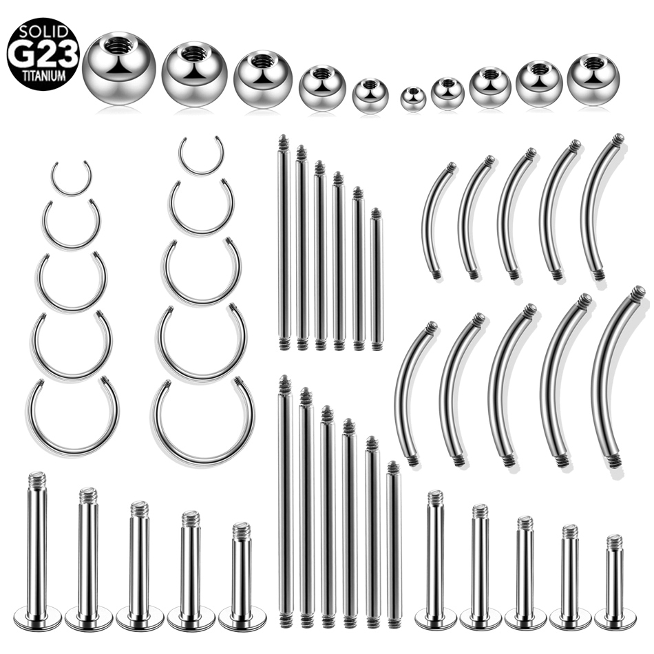 10pcs/Lot Titanium Thread Barb - огляд і ціна Body Jewelry Replacement Ball