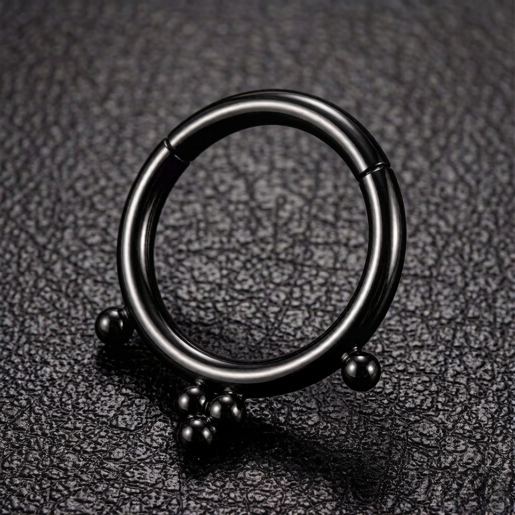 F136 Titanium 16G Septum Pierc - огляд і ціна Clicker Ring Seamless