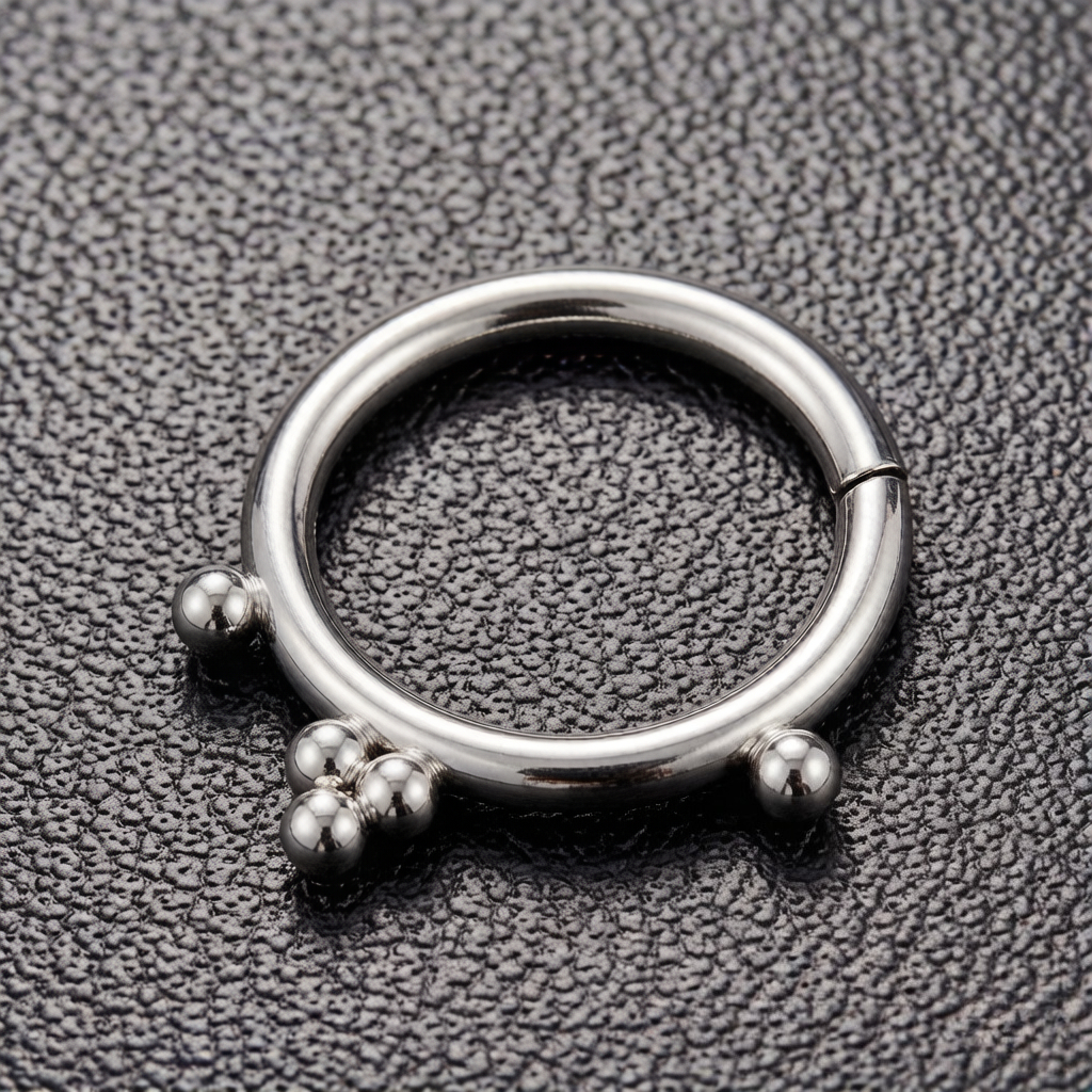 F136 Titanium 16G Septum Pierc - огляд і ціна Clicker Ring Seamless