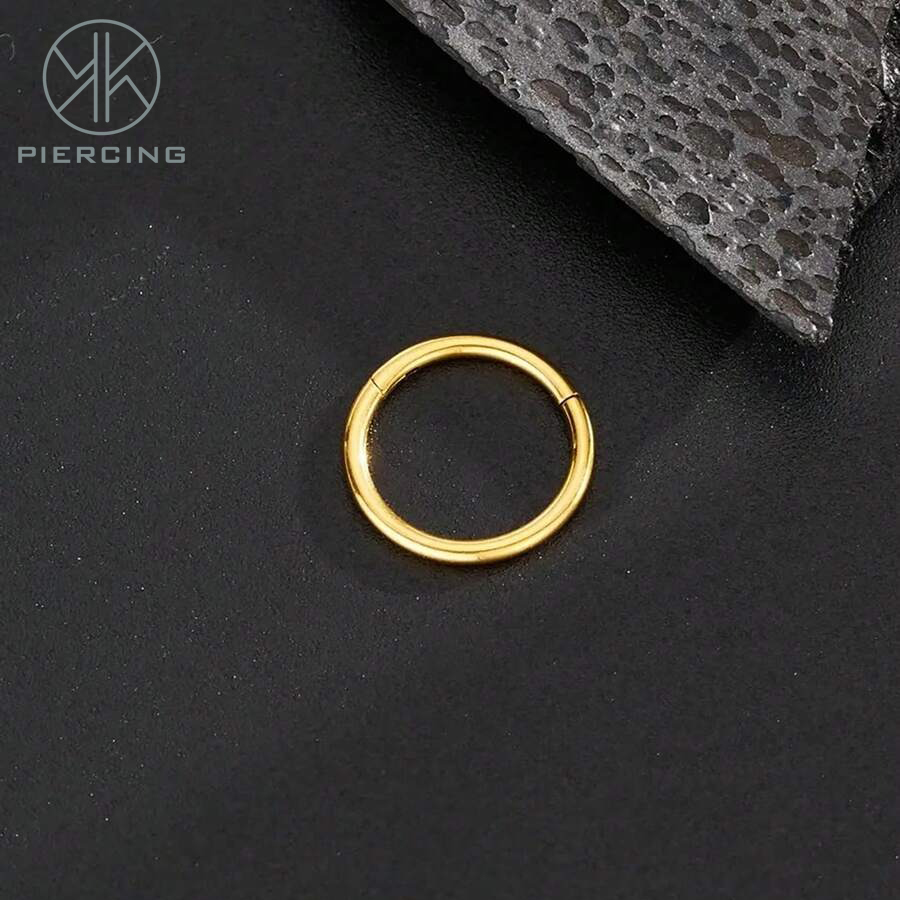 1pc 16G/18G/20G Titanium Golde - огляд і ціна Clicker Ring Seamless