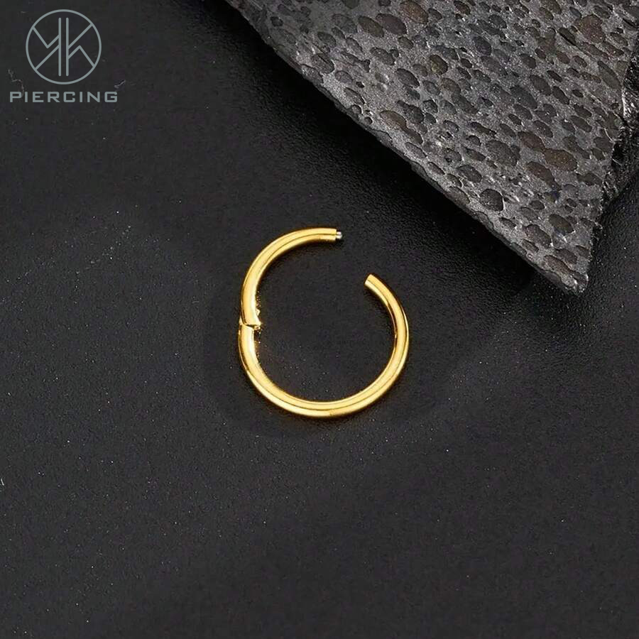 1pc 16G/18G/20G Titanium Golde - огляд і ціна Clicker Ring Seamless