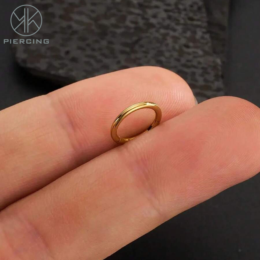 1pc 16G/18G/20G Titanium Golde - огляд і ціна Clicker Ring Seamless