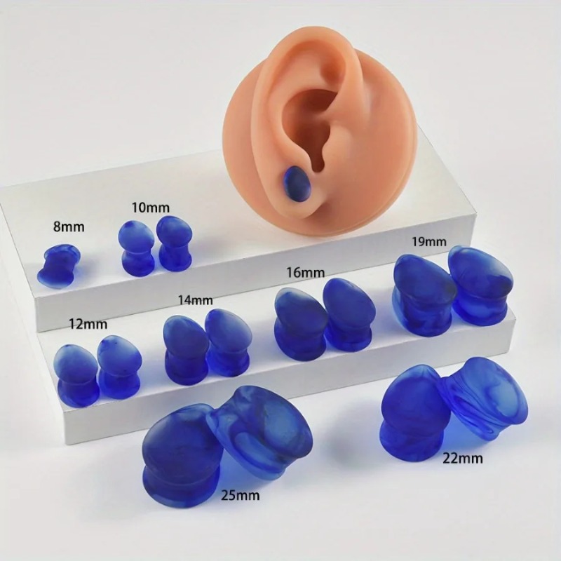 1 Pair Frosted Glass Auricle B - огляд і ціна Body Jewelry Types