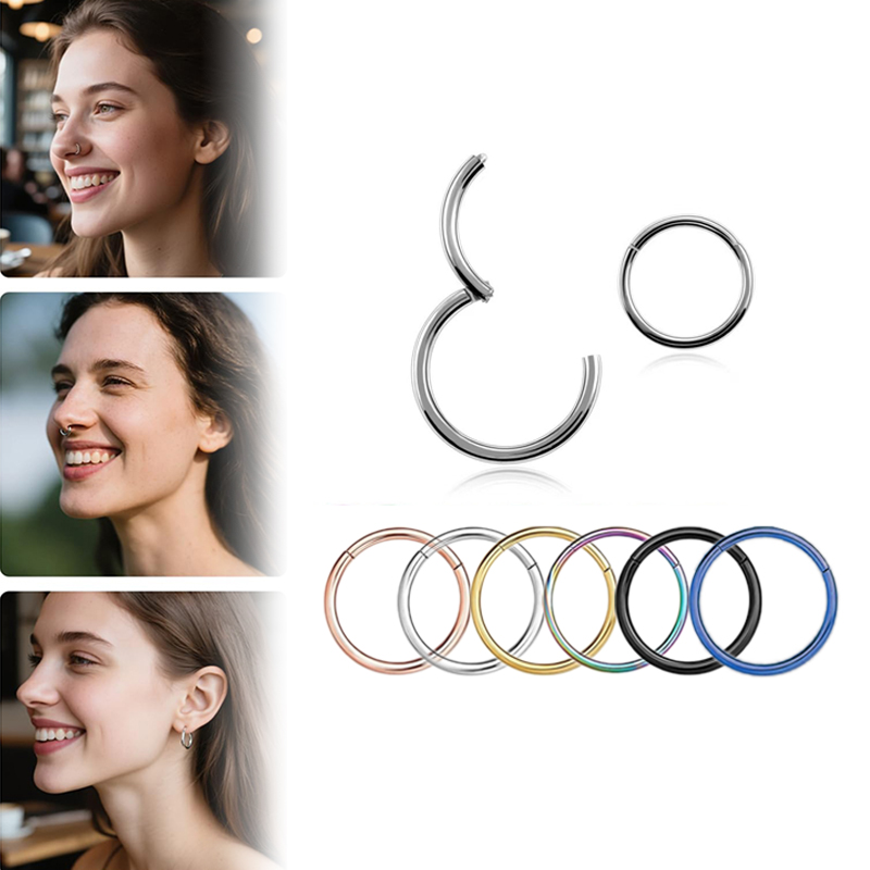 16G 316L Surgical Steel Hinged - огляд і ціна Body Jewelry Earrings