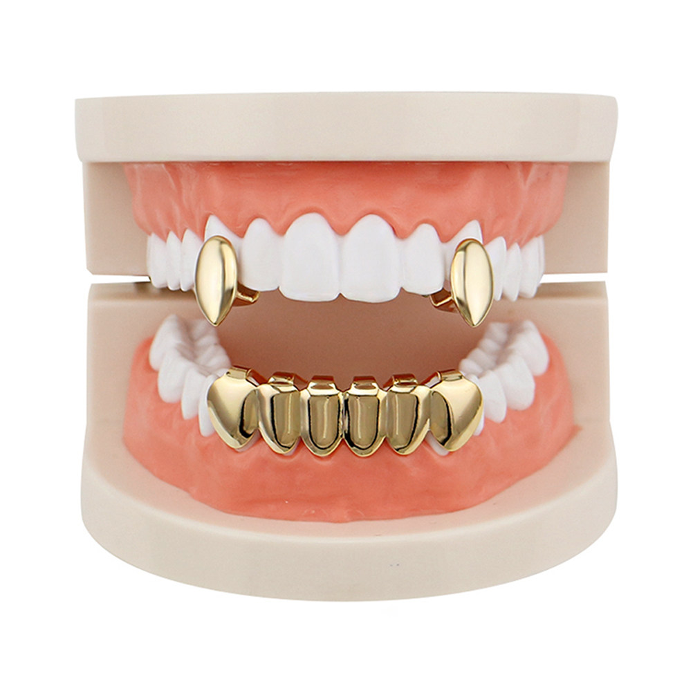 2Pcs Gold Electroplate Teeth B - огляд і ціна Body Jewelry Videos