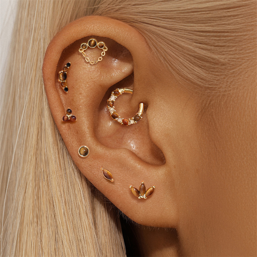 Glowshe 100% 925 Sterling Silv - огляд і ціна Body Jewelry Cartilage Earrings