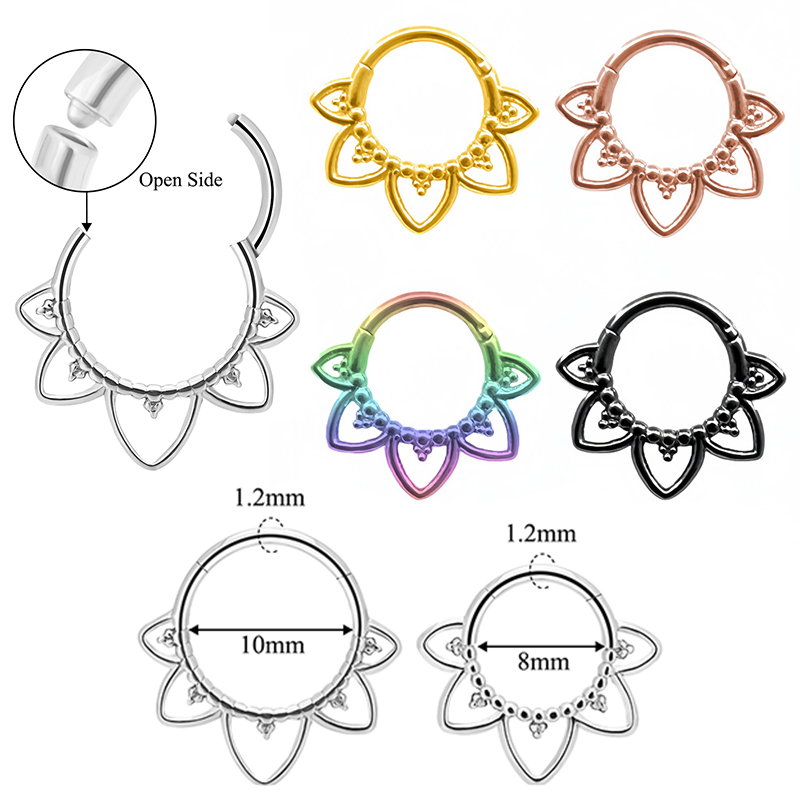 Stainless Steel Nose Ring Flow - огляд і ціна Clicker Ring Seamless