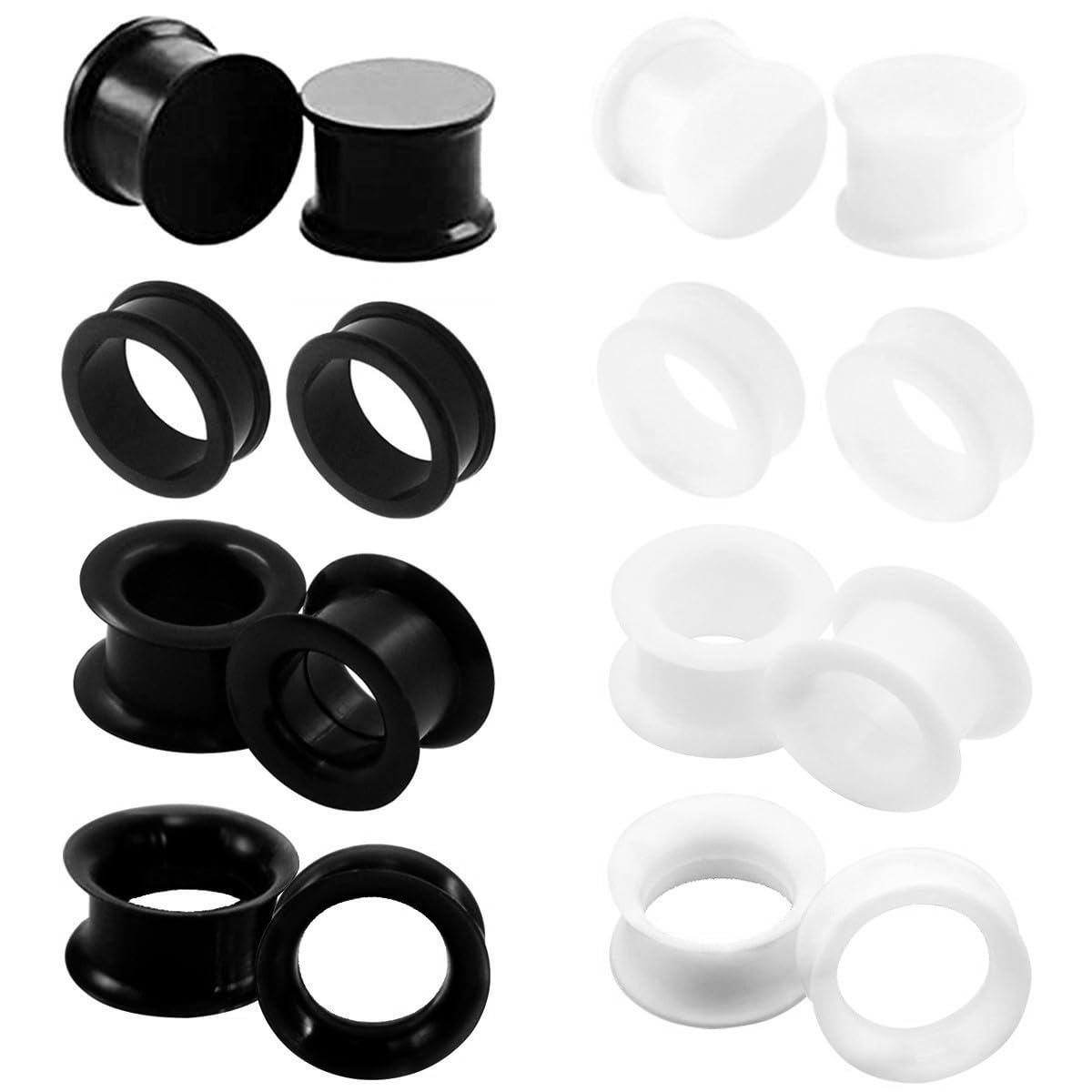 2/16pcs White Black Flexible T - огляд і ціна Body Jewelry Types