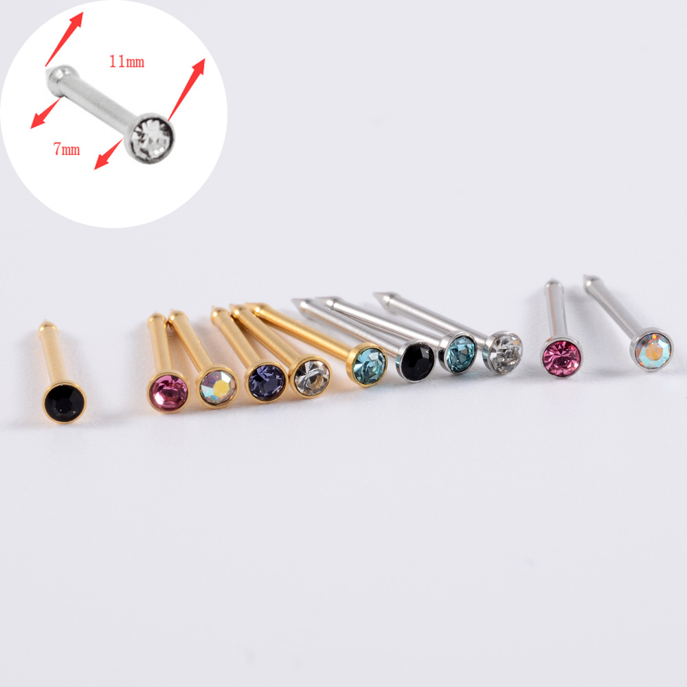 1 Unit Gem Nose Studs Piercing - огляд і ціна Body Jewelry Factory
