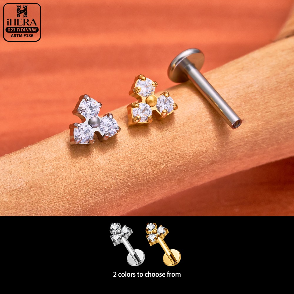 ASTM F136 Titanium Curved Clus - огляд і ціна Cluster Stud Ear