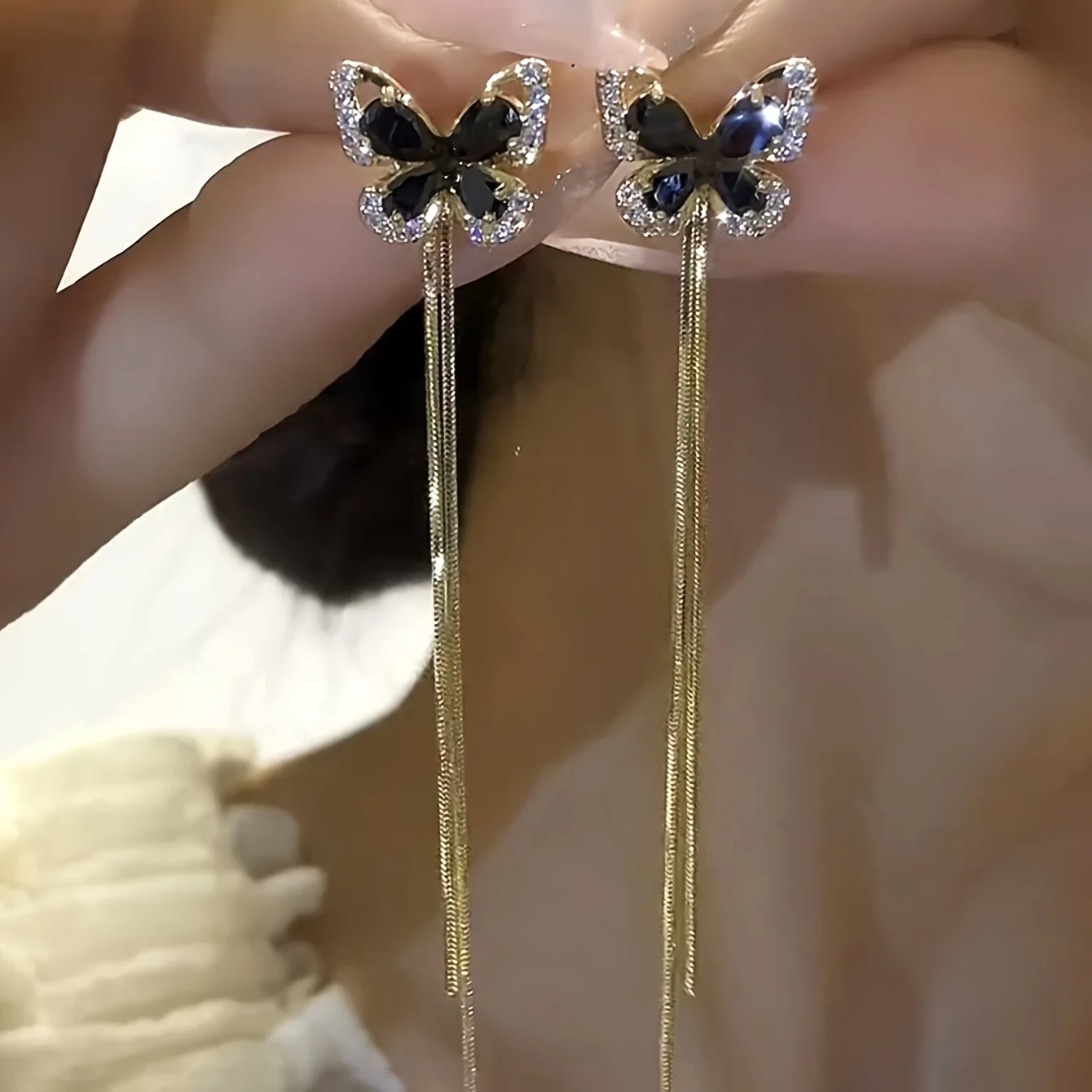 [NEW] A 2pcs, black butterfly  - огляд і ціна Body Jewelry Earrings