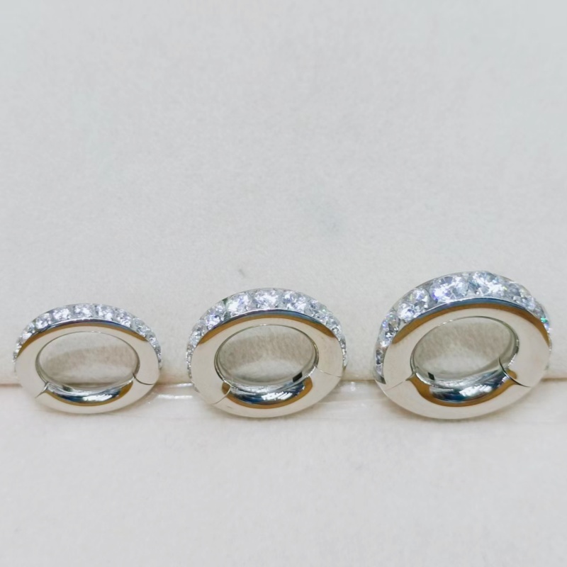 10PCS  3mm 4mm 5mm Guages  Sur - огляд і ціна Clicker Ring Seamless