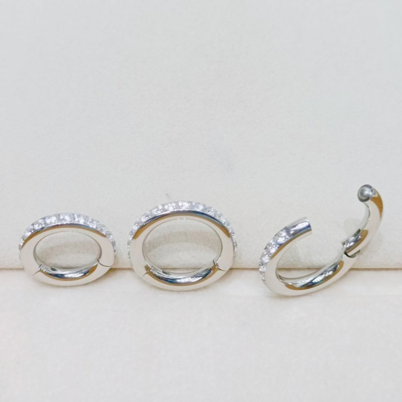 10PCS  3mm 4mm 5mm Guages  Sur - огляд і ціна Clicker Ring Seamless