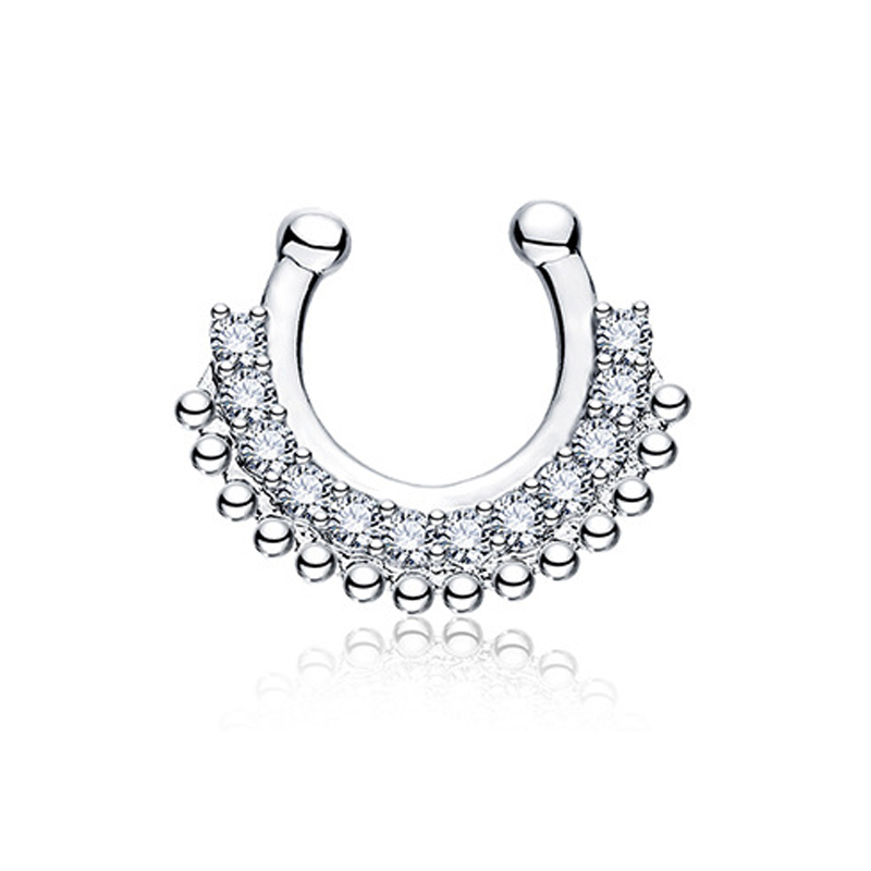 1PCS U-type Fake Septum Clicke - огляд і ціна Body Jewelry Types