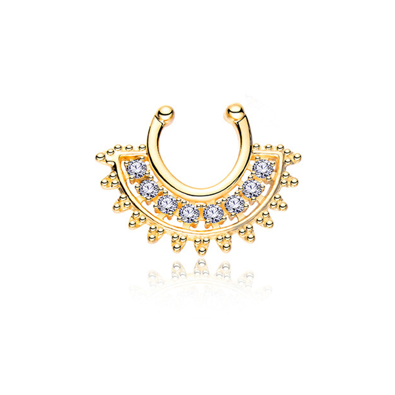 1PCS U-type Fake Septum Clicke - огляд і ціна Body Jewelry Types