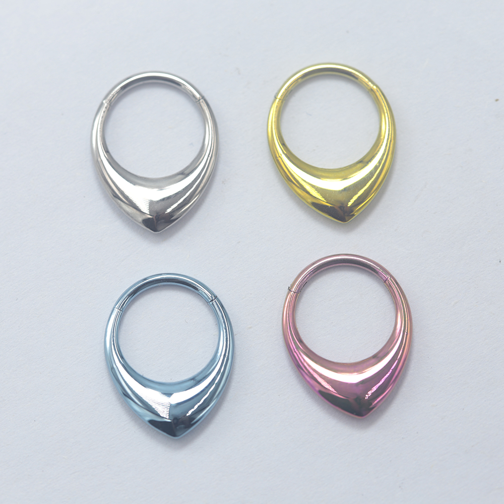 Anodized Titanium Septum Click - огляд і ціна Clicker Ring Seamless