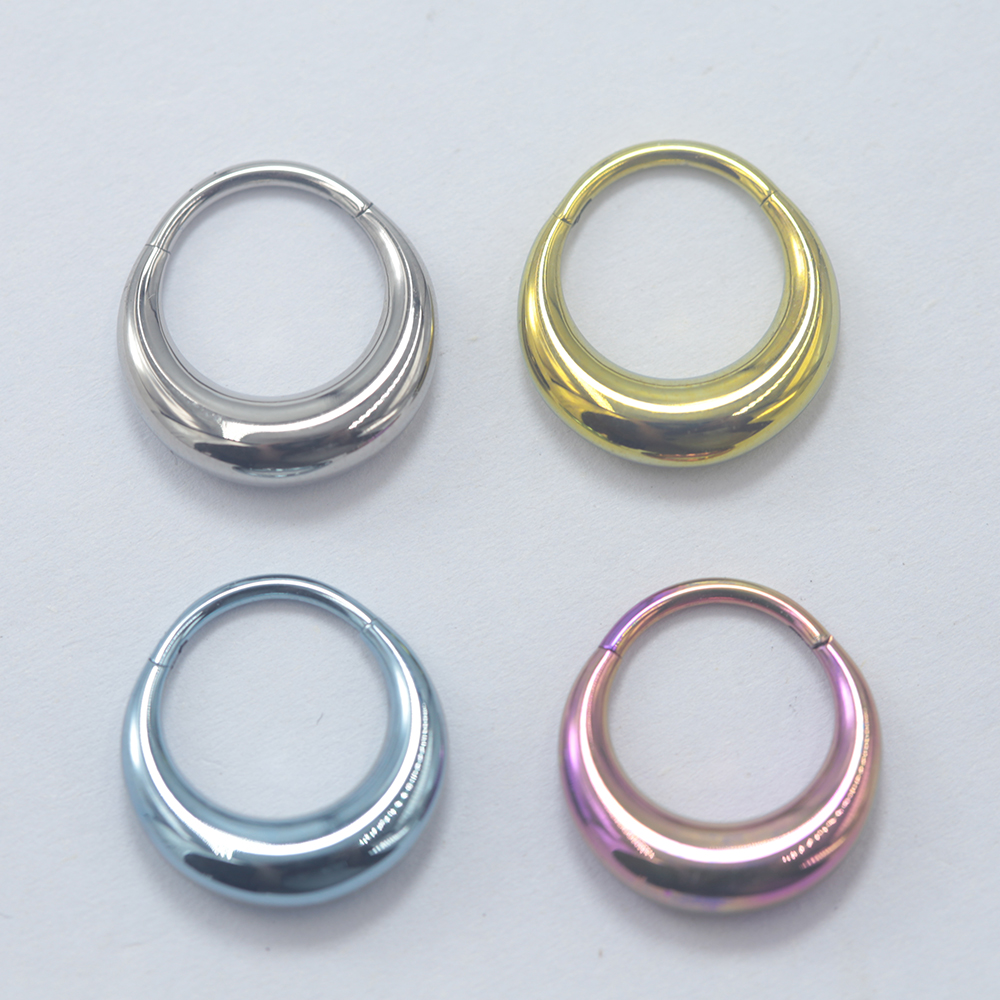 Anodized Titanium Septum Click - огляд і ціна Clicker Ring Seamless