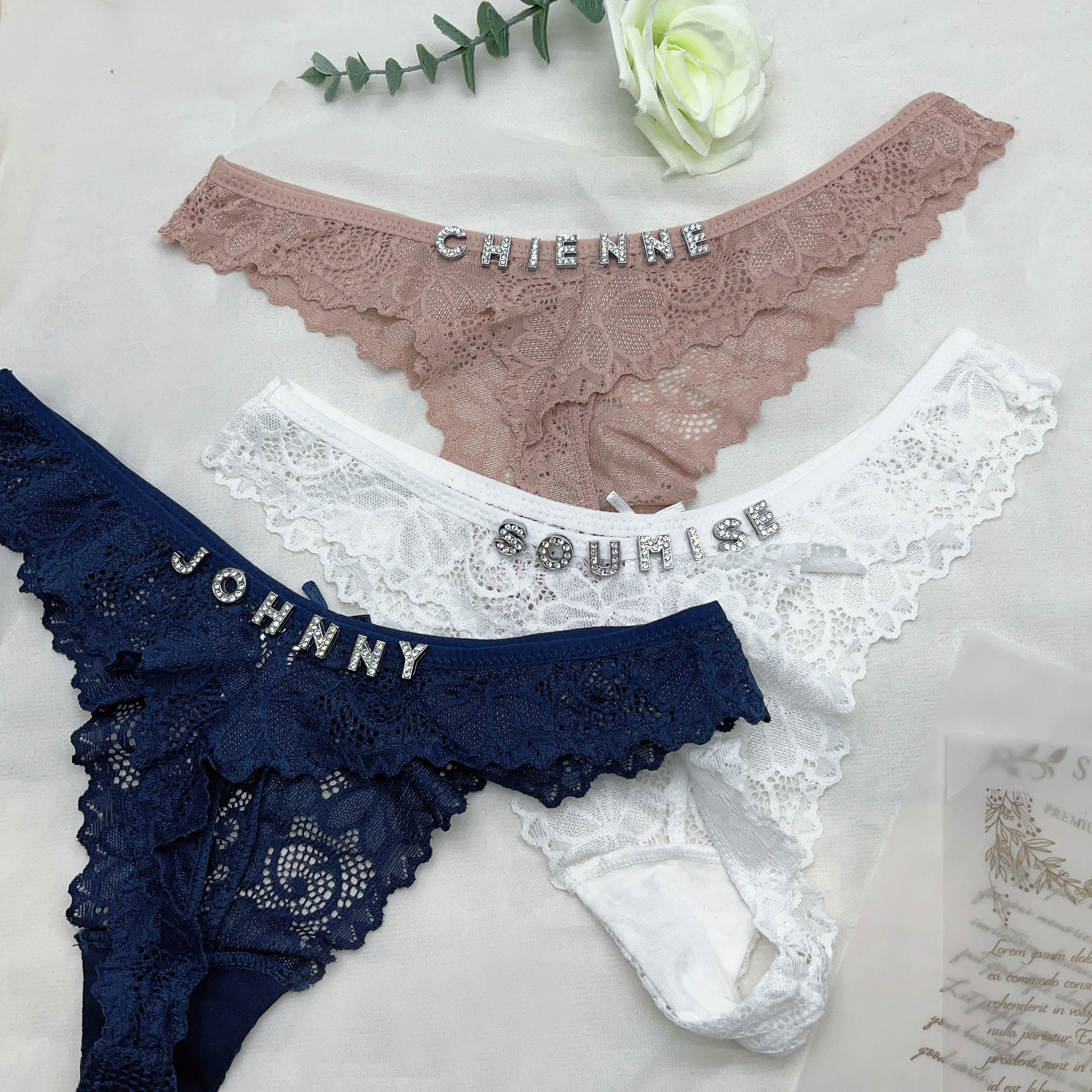 Custom Thong Panties with Name - огляд і ціна Body Jewelry Names