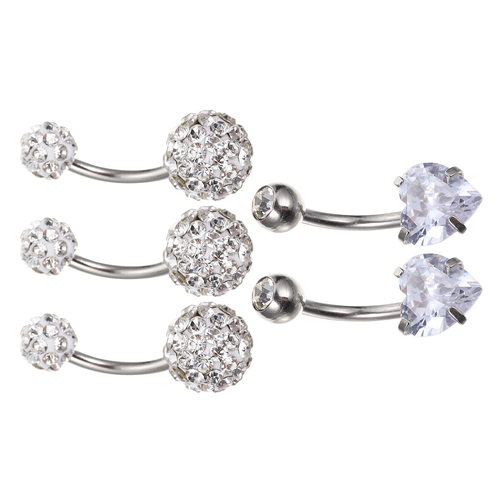 5Pcs High Grade Stainless Stee - огляд і ціна Body Jewelry For Sensitive Skin