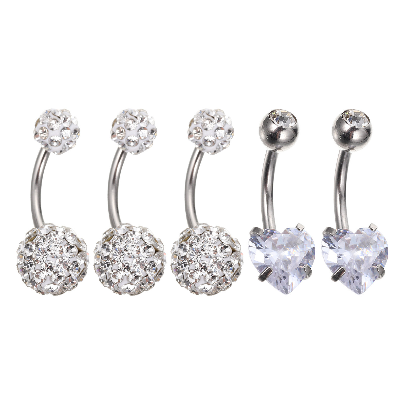 5Pcs High Grade Stainless Stee - огляд і ціна Body Jewelry For Sensitive Skin