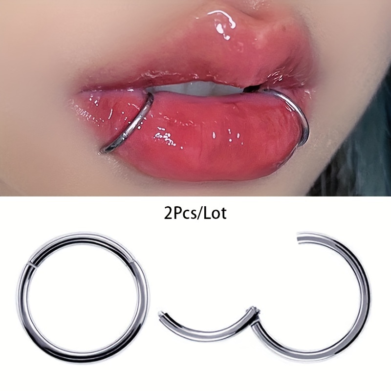 2pcs Seamless Stainless Steel  - огляд і ціна Clicker Ring Seamless