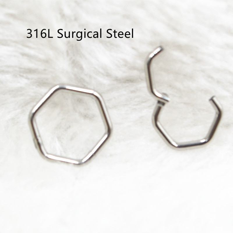 50pcs/Lot 316L Surgical Steel  - огляд і ціна Clicker Ring Seamless