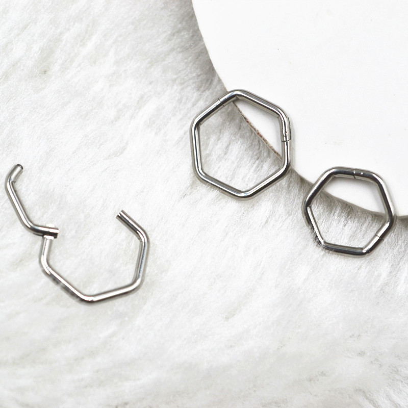 50pcs/Lot 316L Surgical Steel  - огляд і ціна Clicker Ring Seamless
