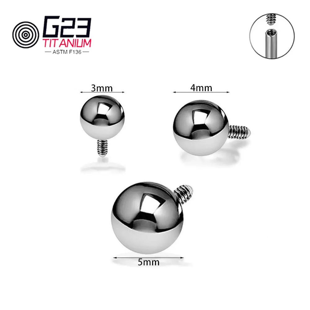 Wholesale 10/50pcs Titanium 14 - огляд і ціна Body Jewelry Replacement Ball