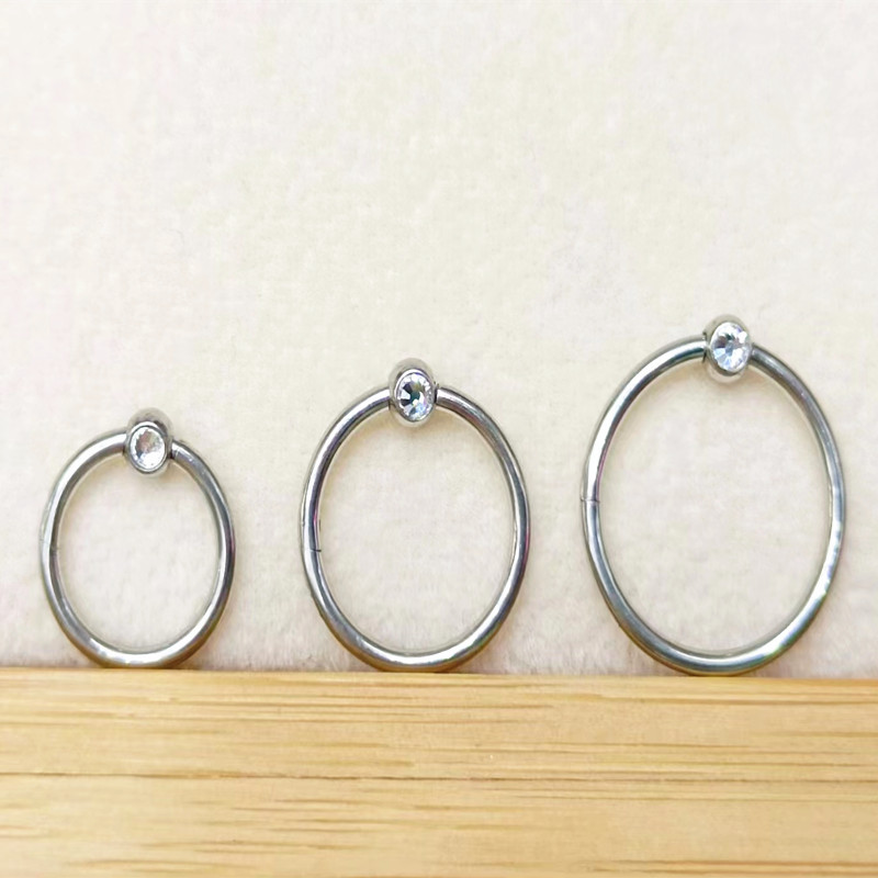 50pcs/lot 316 Surgical Steel G - огляд і ціна Clicker Ring Seamless