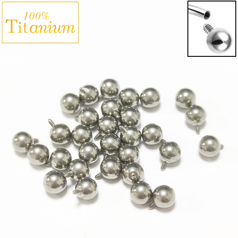 10Pc Implant Grade ASTM G23 Ti - огляд і ціна Body Jewelry Replacement Ball