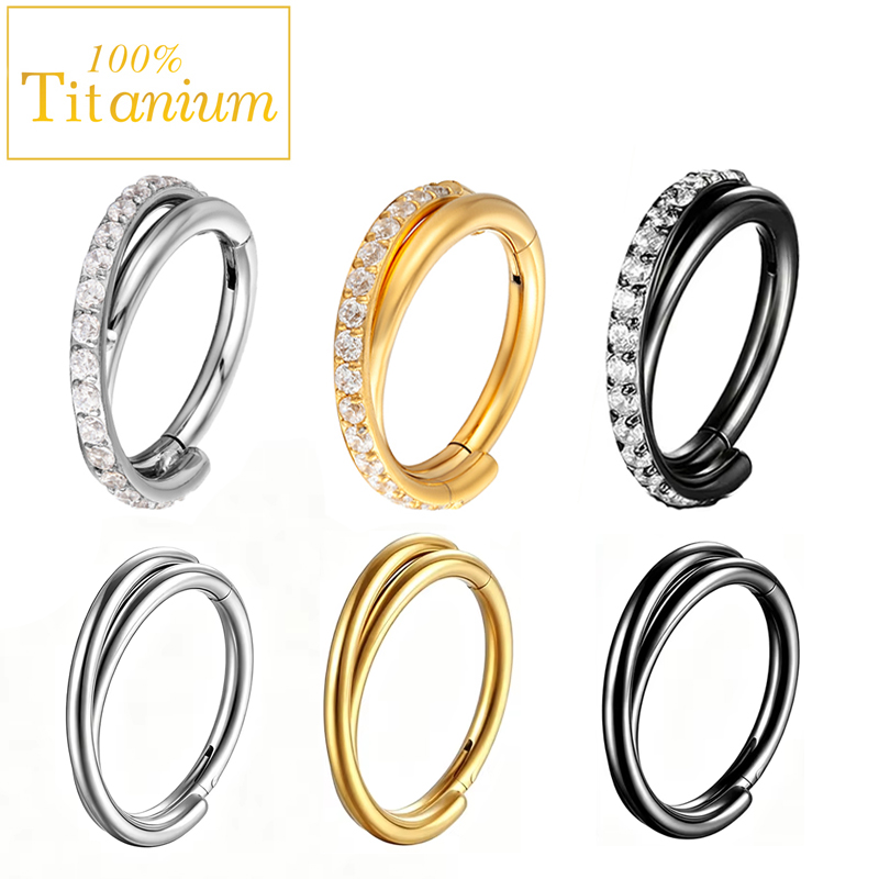 Implant Grade G23 Titanium Ear - огляд і ціна Clicker Ring Seamless