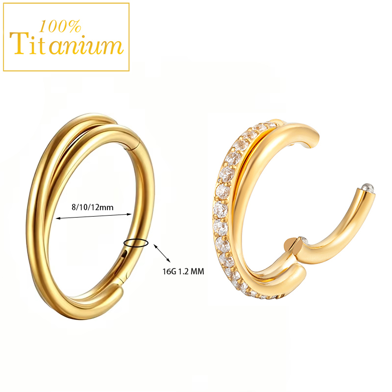 Implant Grade G23 Titanium Ear - огляд і ціна Clicker Ring Seamless