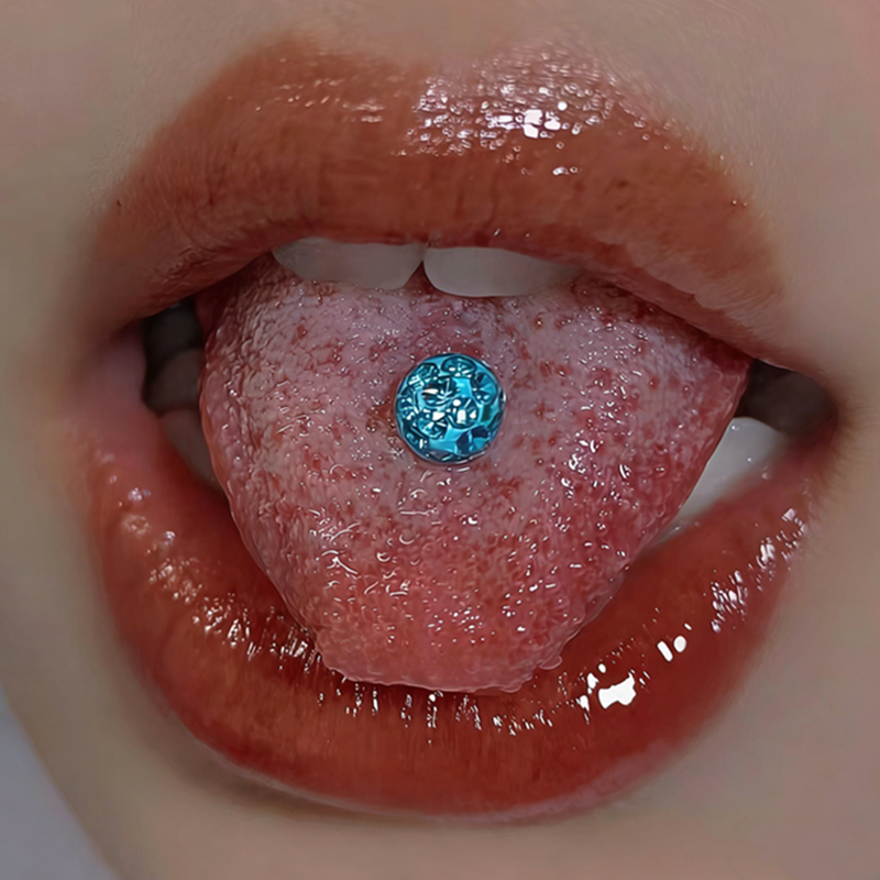 Titanium Steel Tongue Stud Spa - огляд і ціна Body Jewelry Replacement Ball