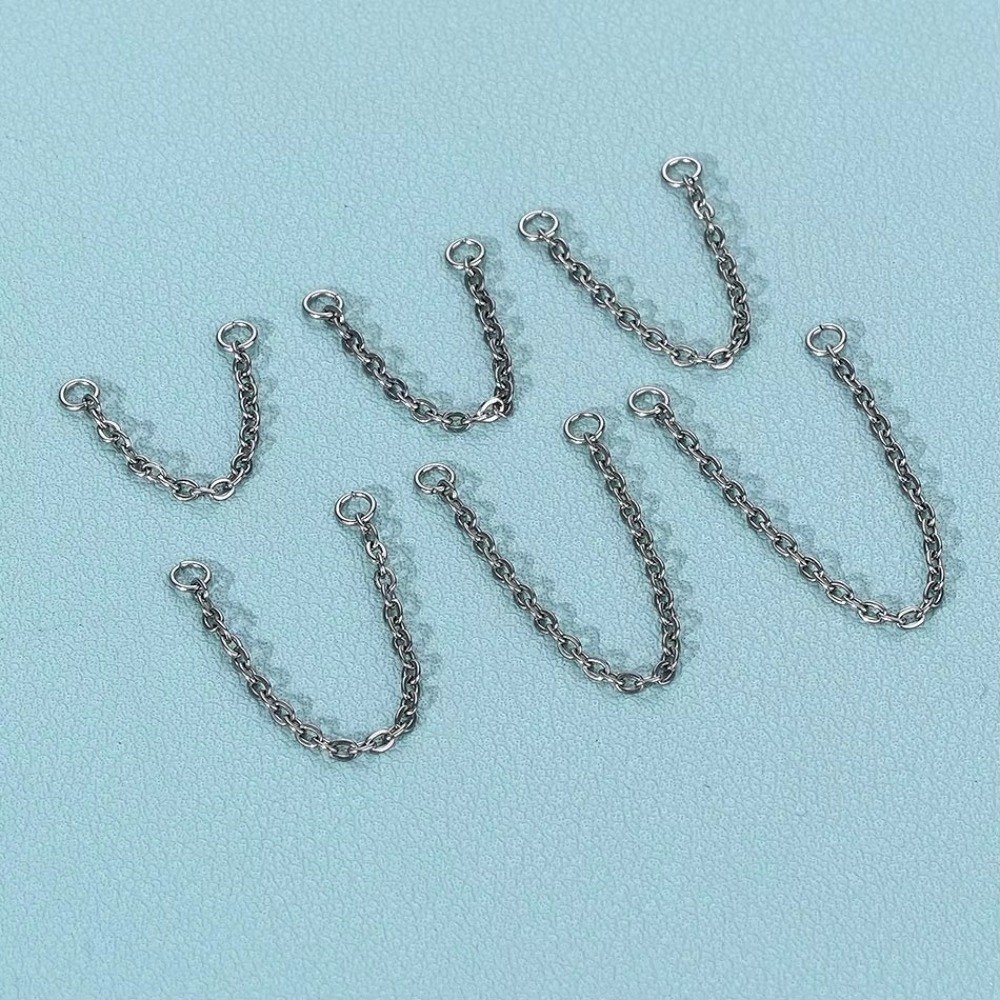 Titanium Nose Chain Three Laye - огляд і ціна Body Jewelry Earrings
