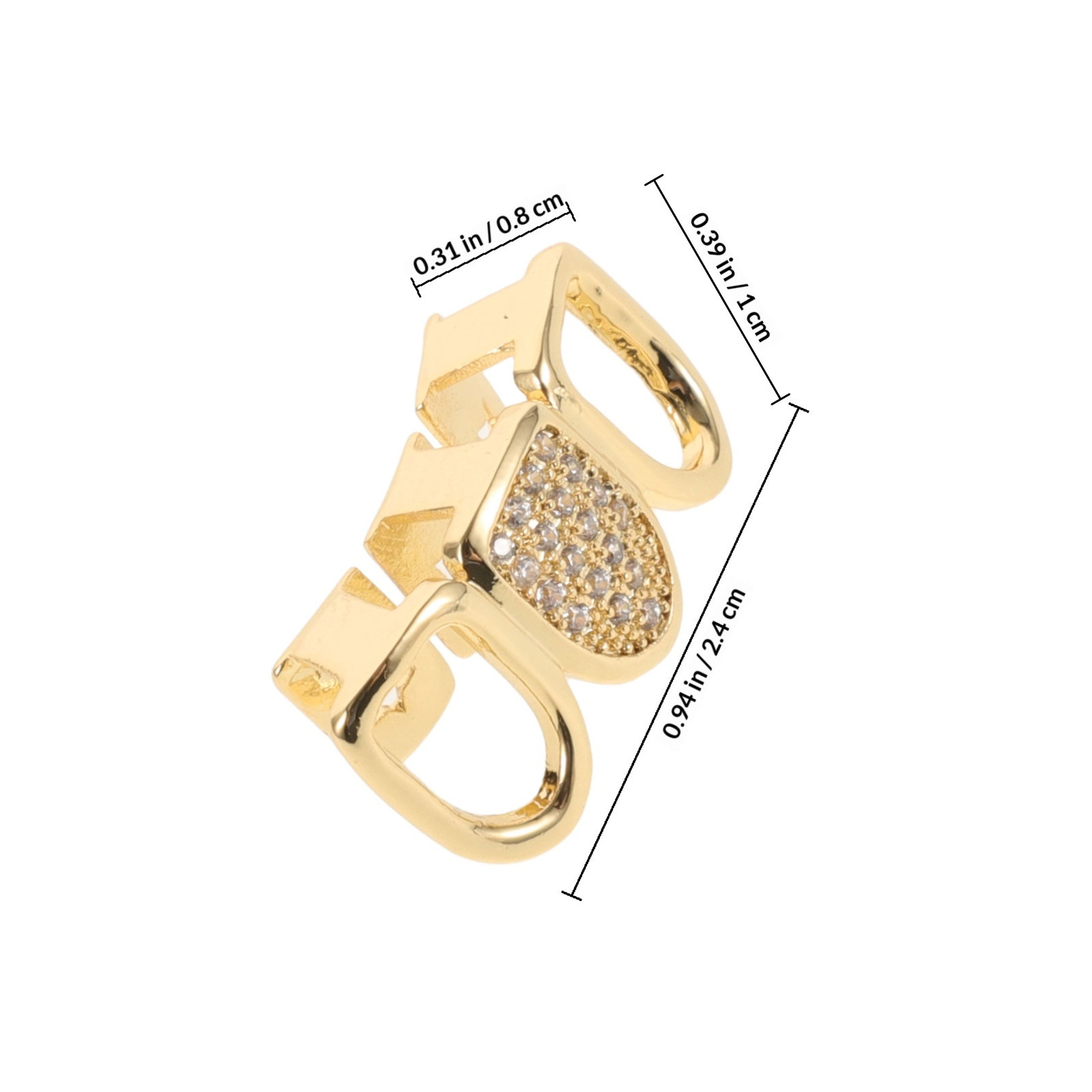 1Set Copper Gold Tooth Grills  - огляд і ціна Body Jewelry Videos