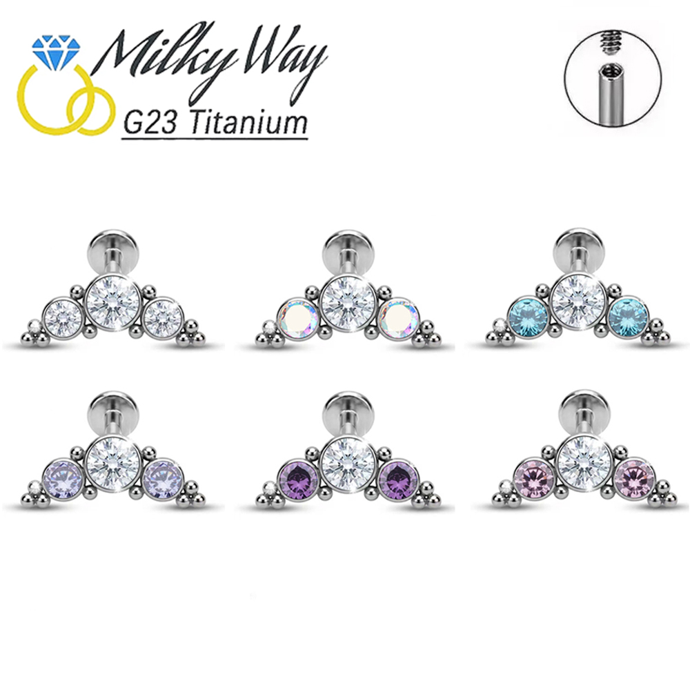 G23 ASTM F136 Titanium 16G Clu - огляд і ціна Cluster Stud Ear