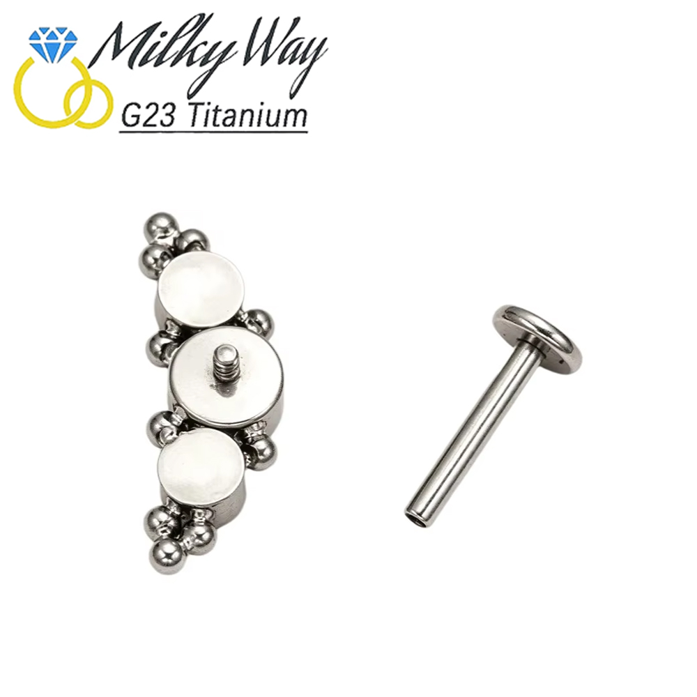 G23 ASTM F136 Titanium 16G Clu - огляд і ціна Cluster Stud Ear