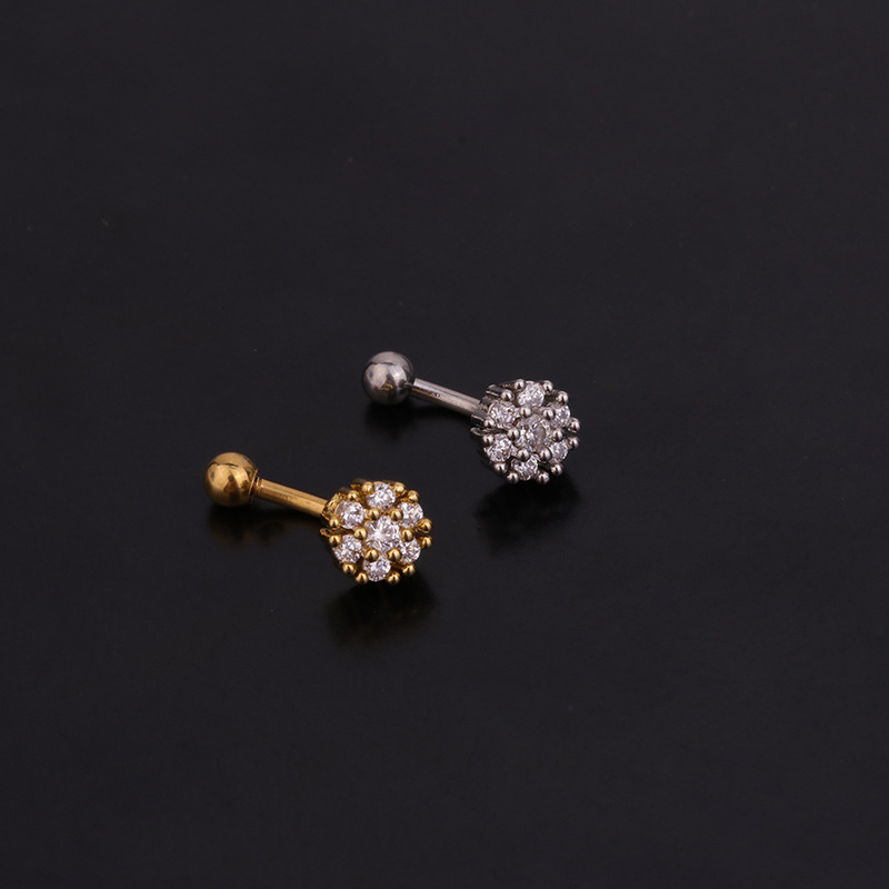 1Pc 1.2x8mm Eyebrow  Daith Snu - огляд і ціна Rook Curved Barbell
