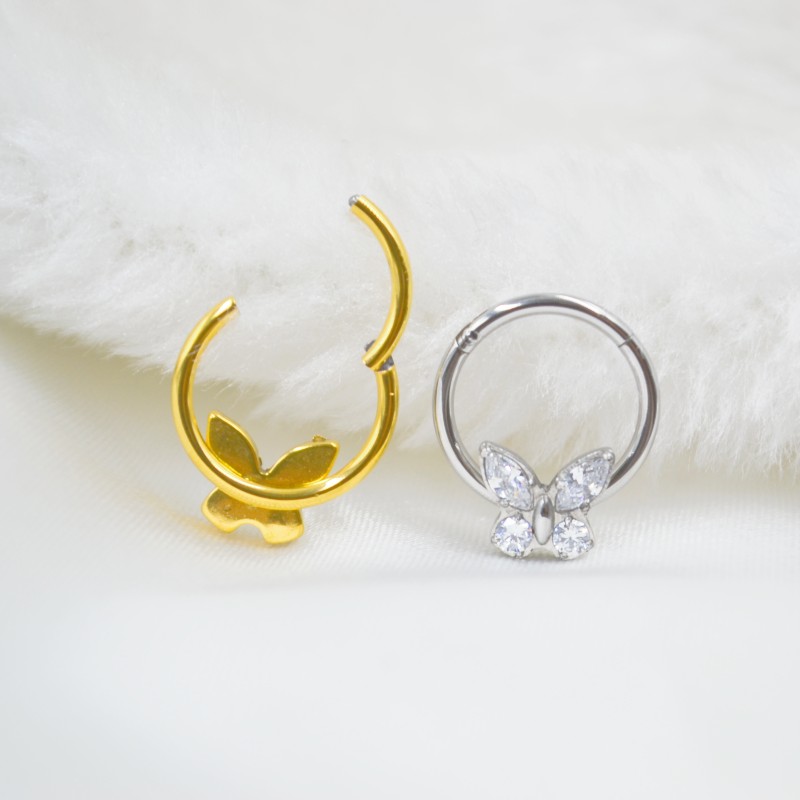 20pc/Lot 316L Surgical Steel S - огляд і ціна Clicker Ring Seamless