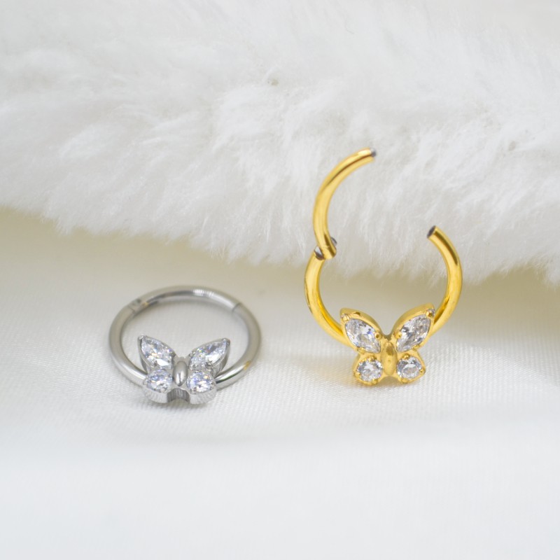 20pc/Lot 316L Surgical Steel S - огляд і ціна Clicker Ring Seamless