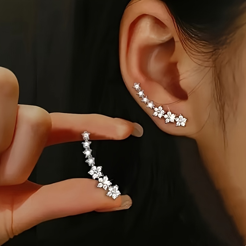 Women's Sequined Floral Earrin - огляд і ціна Body Jewelry For Sensitive Skin
