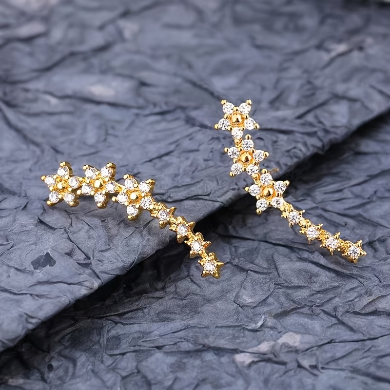 Women's Sequined Floral Earrin - огляд і ціна Body Jewelry For Sensitive Skin