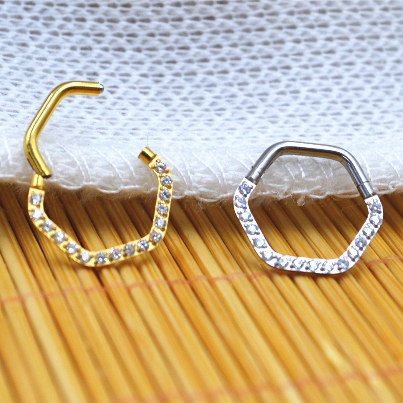 10pcs/Lot  316L Surgical Steel - огляд і ціна Clicker Ring Seamless